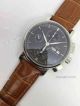 Swiss Replica IWC Schaffhausen Watch Black Dial Brown Leather  (3)_th.jpg
